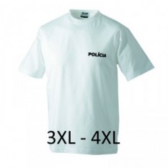 Prac. tričko PZ biele 3-4XL