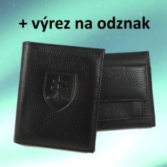 Peňaženka A koža - znak SR
